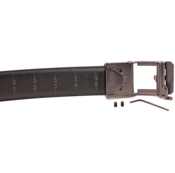 Black Leather Gun Belt